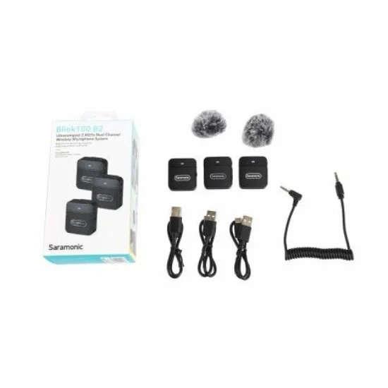 SARAMONIC 3.5mm 2.4G Dual Channel Wireless Microphone